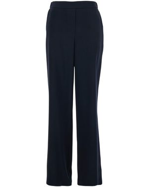 Le Plain Trousers With Elasticated Waist - Blue