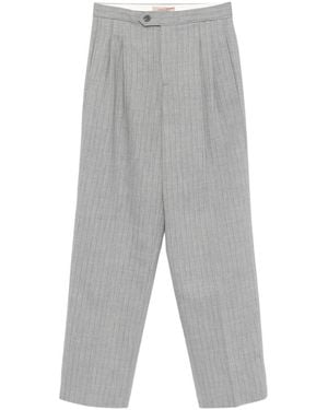 Twinset Pinstriped Pleated Pants - Gray