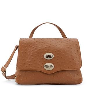 Zanellato Postina Cactus Leather Crossbody - Brown