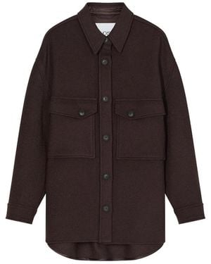 Closed Spread Collar Oversized - Purple