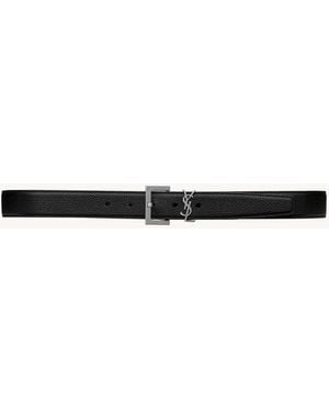 Saint Laurent Belt Calfskin Leather Accessories - Black