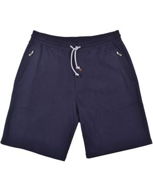 Brunello Cucinelli Dark Tailored Shorts - Blue