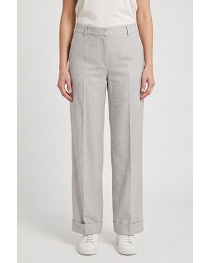 Brunello Cucinelli Light Linen Trousers - Grey