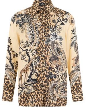 Etro Silk Long-Sleeved Shirt - Multicolour