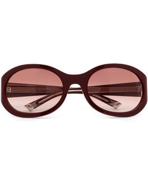 Gucci Rosso Ancora Rounded Sunglasses - Pink