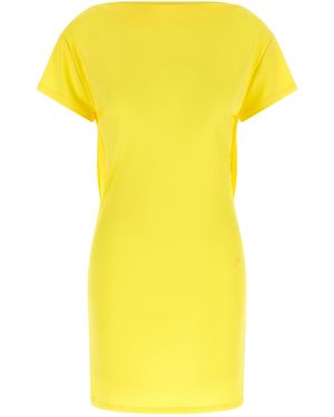 Jacquemus Viscose Short Dress - Yellow
