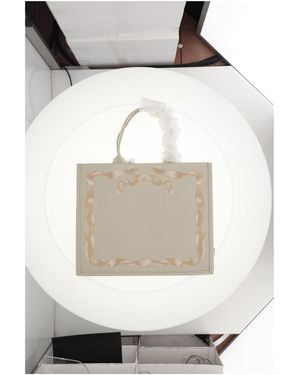 Dior Tote Bag-Multicolour Cotton Shoulder - White