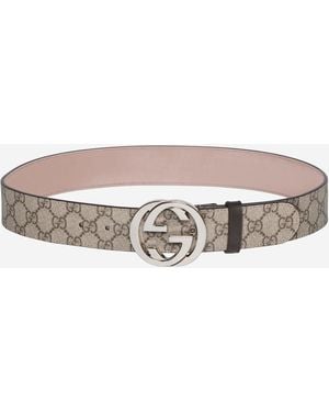 Gucci Belt Gg Supreme Fabric - Multicolour