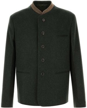 Prada Bottle Wool Blazer - Green