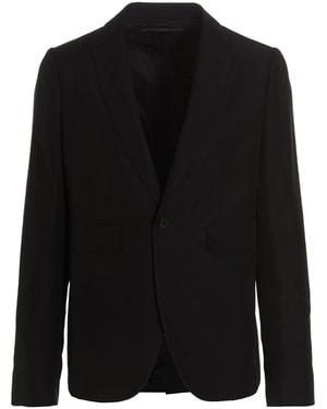 SAPIO Jacquard Blazer Jacket - Black