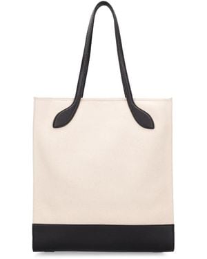 Bally Bar Keep On Logo Tote Bag - Natural