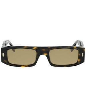 Fendi Ff Squared Acetato Sunglasses - Brown
