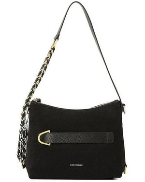 Coccinelle Shoulder Bag Cow Leather Shoulder-Bags - Black