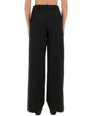 THE GARMENT Straight Wide Fit Pants 6204633900 Pants - Black