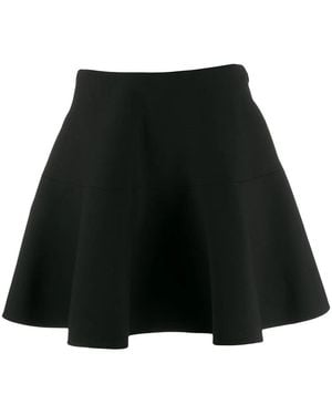 Valentino Flared A-Line Mini Skirt - Black