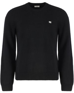 Celine Wool And Cashmere Jumper Sweatshirts - Black