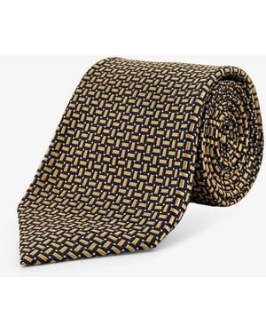 Kiton Silk Tie - Metallic