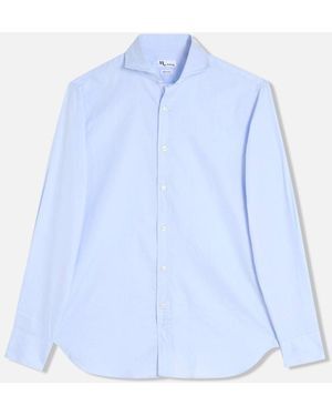 Doppiaa Aalassio French Collar Oxford Shirt - Blue