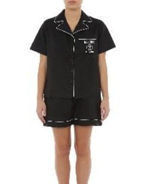 Moschino Viscose Set Sleepwear Clothing - Black