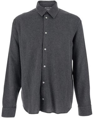 Won Hundred Adriel Shirt With Classic Collar - Grey