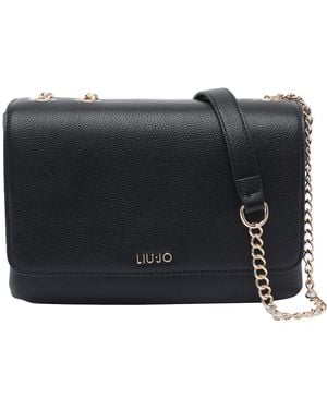 Liu Jo Logo Shoulder Bag - Black