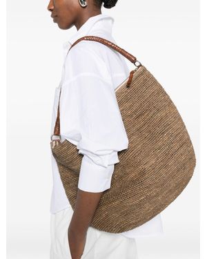 IBELIV Bags Raffia - White