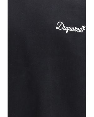DSquared² Sweatshirt Logo Cotton Sweatshirts - Black