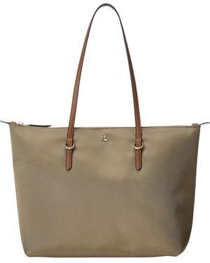 Ralph Lauren Medium Keaton Tote Bag - Gray