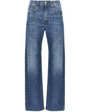 Brunello Cucinelli Cotton Straight-Leg Jeans Clothing - Blue