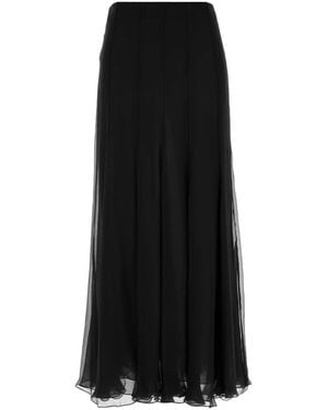 Chloé Chiffon Skirt - Black