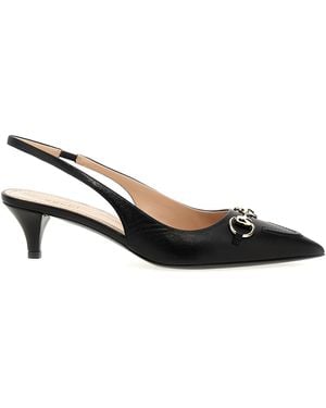 Gucci Morsetto Slingback - Black