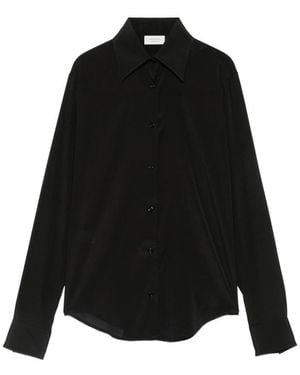 Mazzarelli Shirt Silk - Black