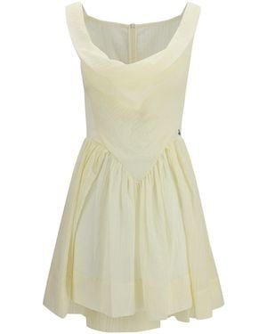 Vivienne Westwood Sunday Draped Tiered Mini Dress - White