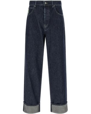 Marni Logo Embroidery Jeans - Blue