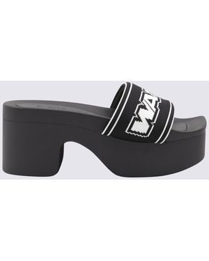 Alexander Wang Sandals _Cover Tex ;Sole Rubber - Black