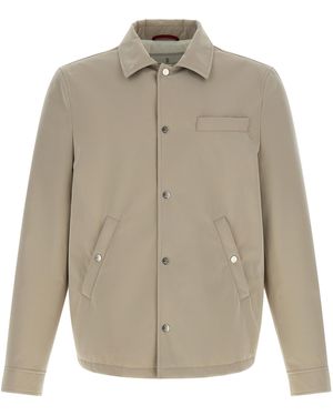 Brunello Cucinelli Polyester Full-Length Jacket Clothing - Natural