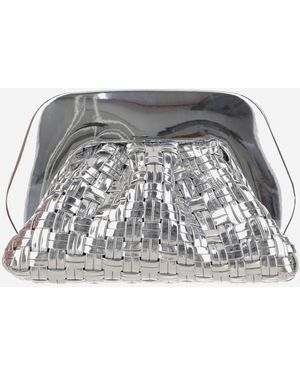 THEMOIRÈ Gea Bag With Woven Pattern - Gray