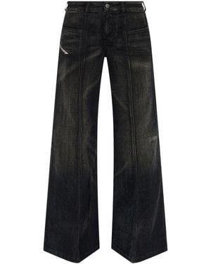 DIESEL D-Akii Flared Jeans - Black