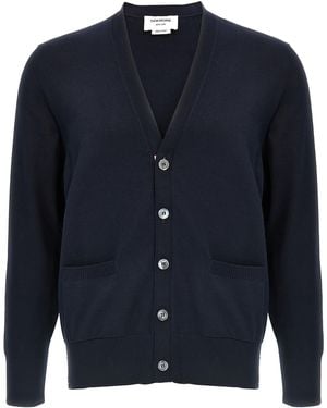 Thom Browne 4-Bar' Cardigan - Blue