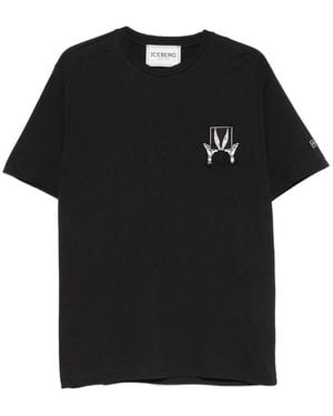 Iceberg Looney Tunes Embroidered T-Shirt - Black