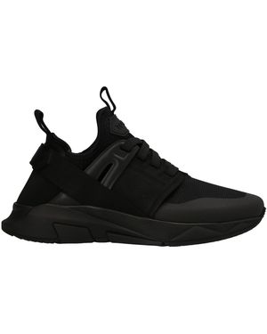 Tom Ford Logo Techno Trainers - Black