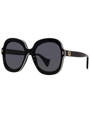 Gucci Sunglasses Round Full Rim, Frame And Lens Gg1240S001 - Black