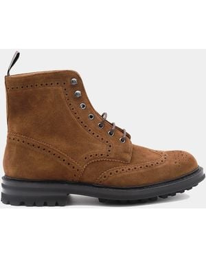 Church's Burnt Leather Mc Farlane Boots - Brown