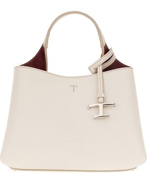 Tod's Ivory Leather Handbag - Natural