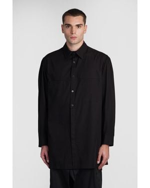 Yohji Yamamoto Cotton Button-Down Shirt - Black