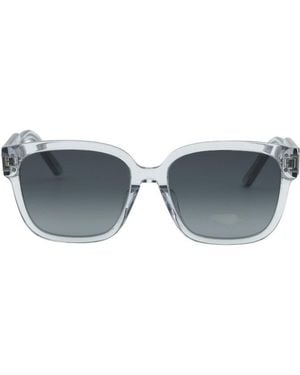 Dior Sunglasses Square Full Rim, Transparent Frame And Gradient Lens Signatures7F45A1 - Grey