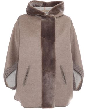 Lorena Antoniazzi Sheepskin Coat - Brown