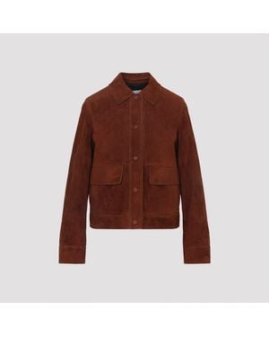 Yves Salomon Jacket - Brown