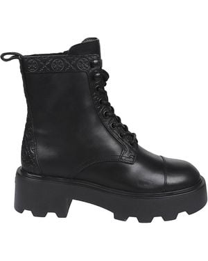 Tory Burch T Monogram Ankle Boots - Black