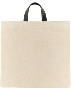Jil Sander Medium Tote Bag Body: Cotton Handbags - Natural